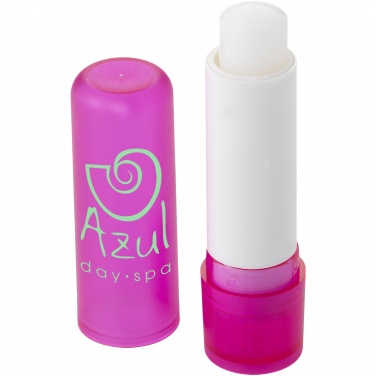 Logo trade promotional merchandise image of: Deale lip salve stick, pink