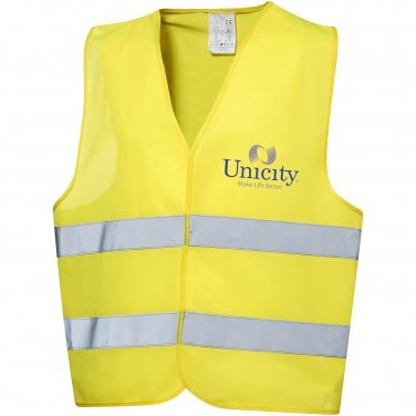 Logo trade advertising product photo of: Professional safety vest in pouch, yellow