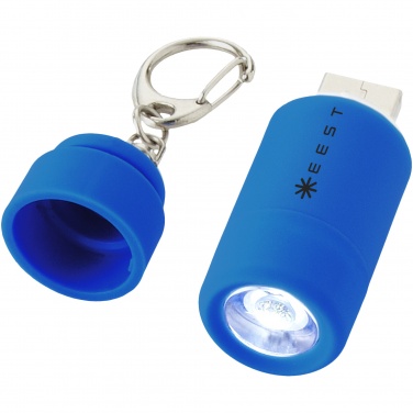 Logotrade promotional item picture of: Avior rechargeable USB key light, blue