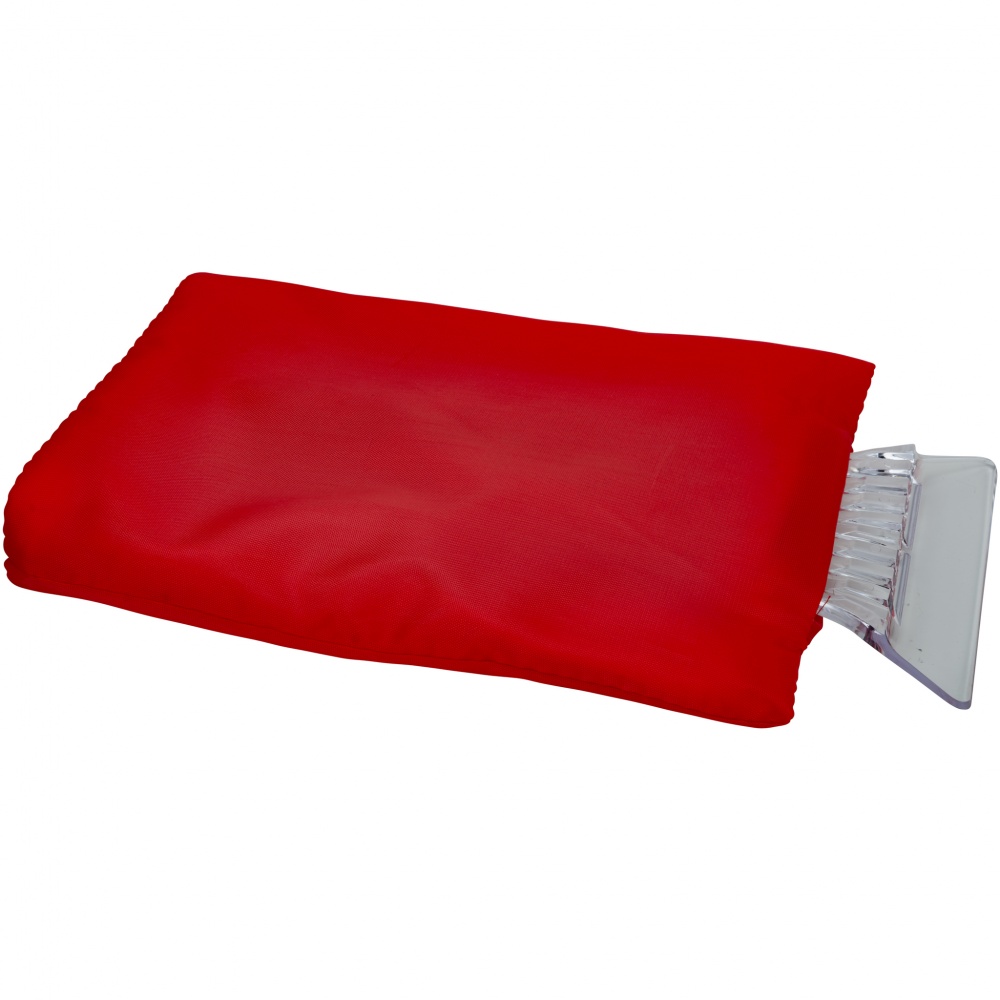 Logotrade promotional giveaway image of: Colt Ice Scraper with Glove, red