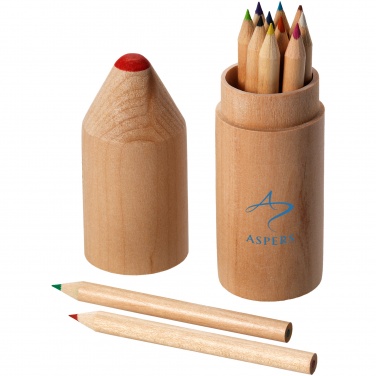 Logo trade business gifts image of: 12-piece pencil set