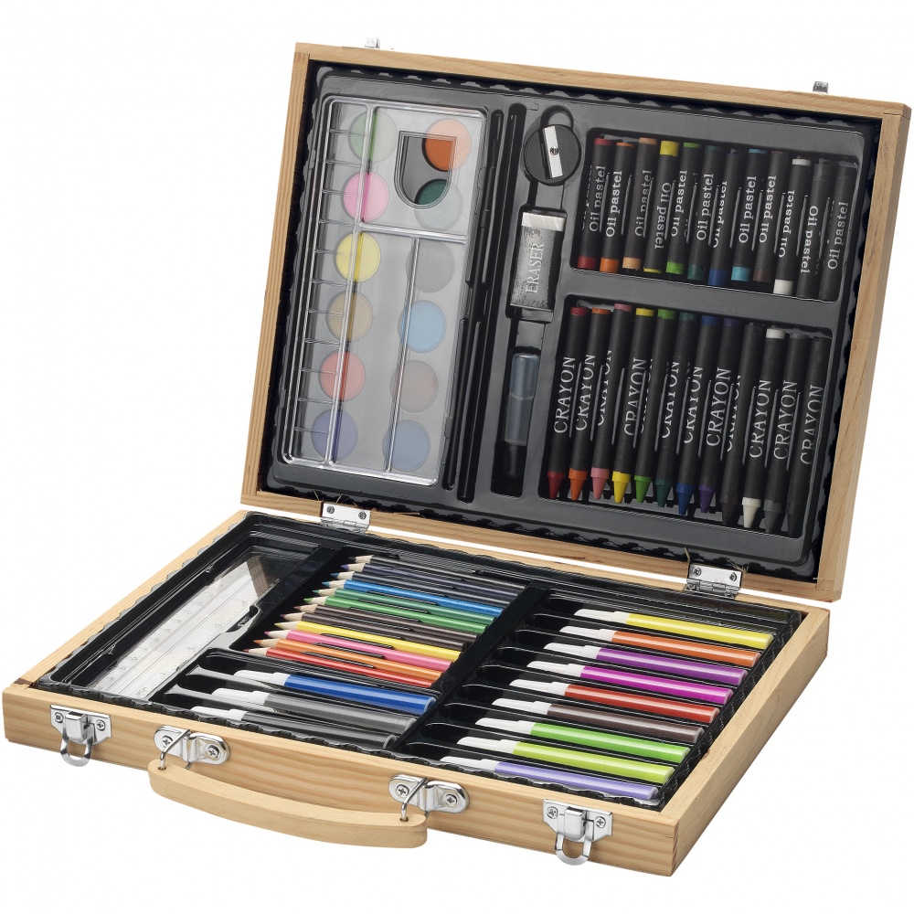 Logo trade promotional items image of: 67-piece colouring set