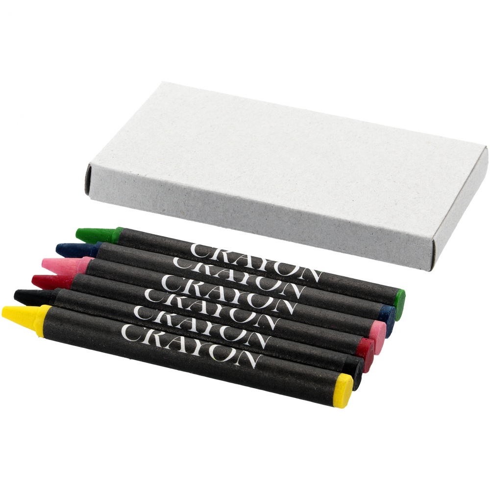 Logo trade corporate gifts image of: 6-piece crayon set