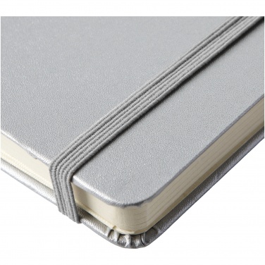 Logo trade promotional giveaways image of: Classic pocket notebook, gray