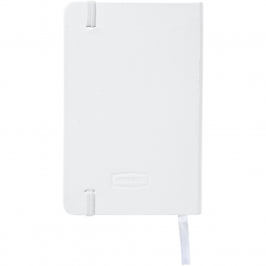 Logo trade promotional giveaways image of: Classic pocket notebook, white