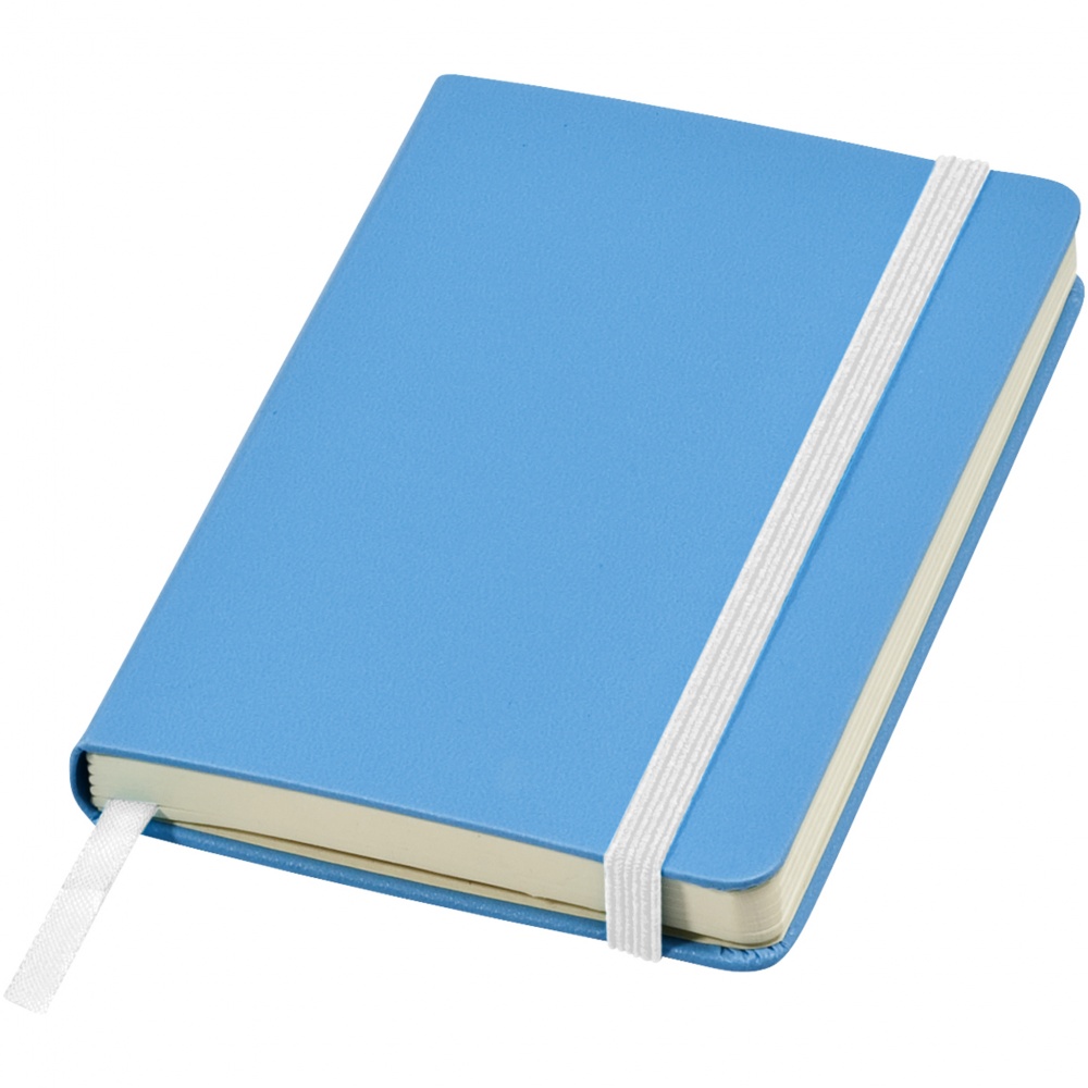 Logo trade promotional merchandise photo of: Classic pocket notebook, light blue