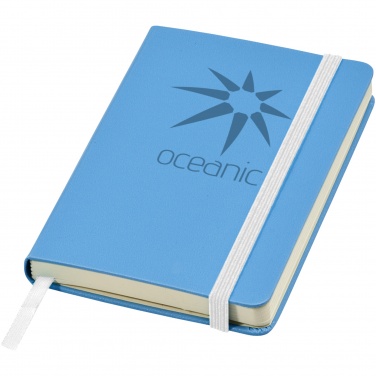 Logo trade business gifts image of: Classic pocket notebook, light blue