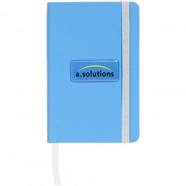 Logo trade promotional giveaways image of: Classic pocket notebook, light blue