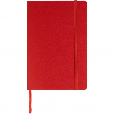 Logo trade promotional giveaways image of: Classic office notebook, red