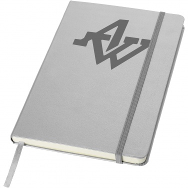 Logo trade promotional giveaways image of: Classic office notebook, gray