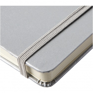 Logo trade promotional giveaways image of: Classic office notebook, gray