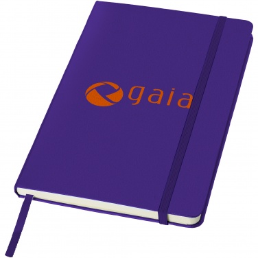 Logo trade business gift photo of: Classic office notebook, purple