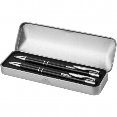 Logo trade corporate gifts picture of: Dublin pen set, black