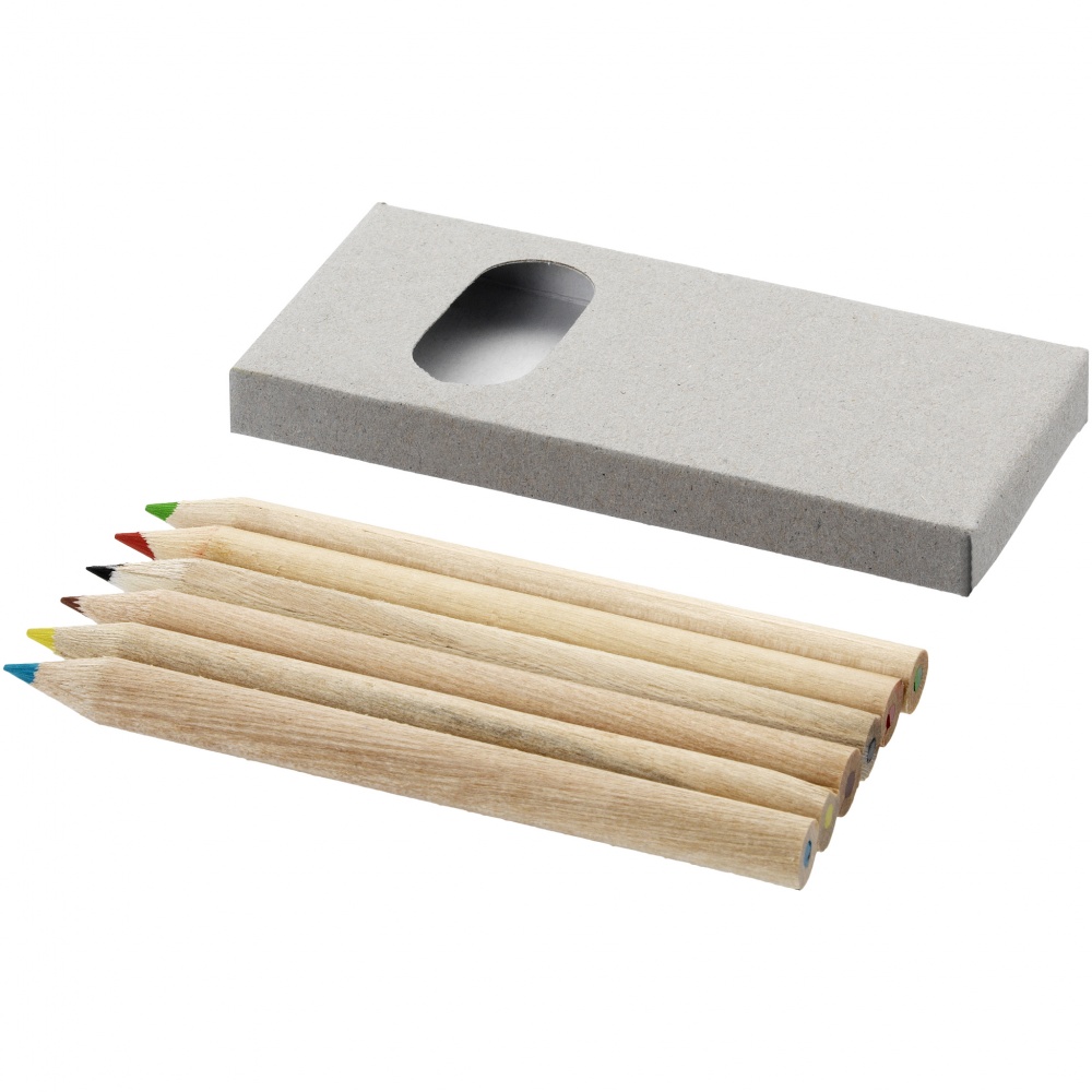 Logo trade promotional merchandise picture of: 6-piece pencil set