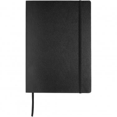 Logo trade promotional items image of: Executive A4 hard cover notebook, black