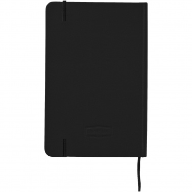 Logo trade business gift photo of: Executive A4 hard cover notebook, black