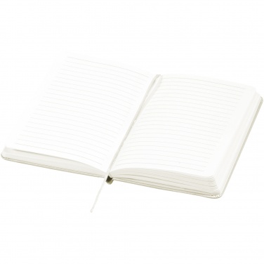 Logo trade corporate gifts image of: Executive A4 hard cover notebook, white