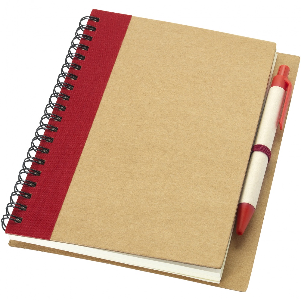 Logo trade promotional products picture of: Priestly notebook with pen, red