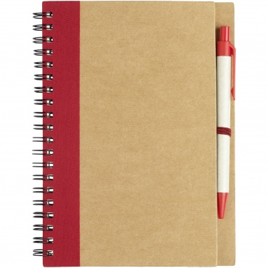 Logotrade promotional products photo of: Priestly notebook with pen, red