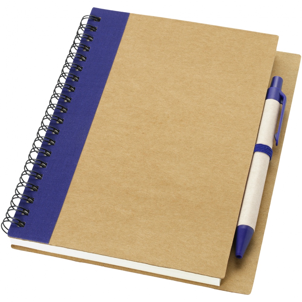 Logo trade promotional items image of: Priestly notebook with pen, blue