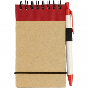 Logo trade promotional items image of: Zuse jotter with pen, red