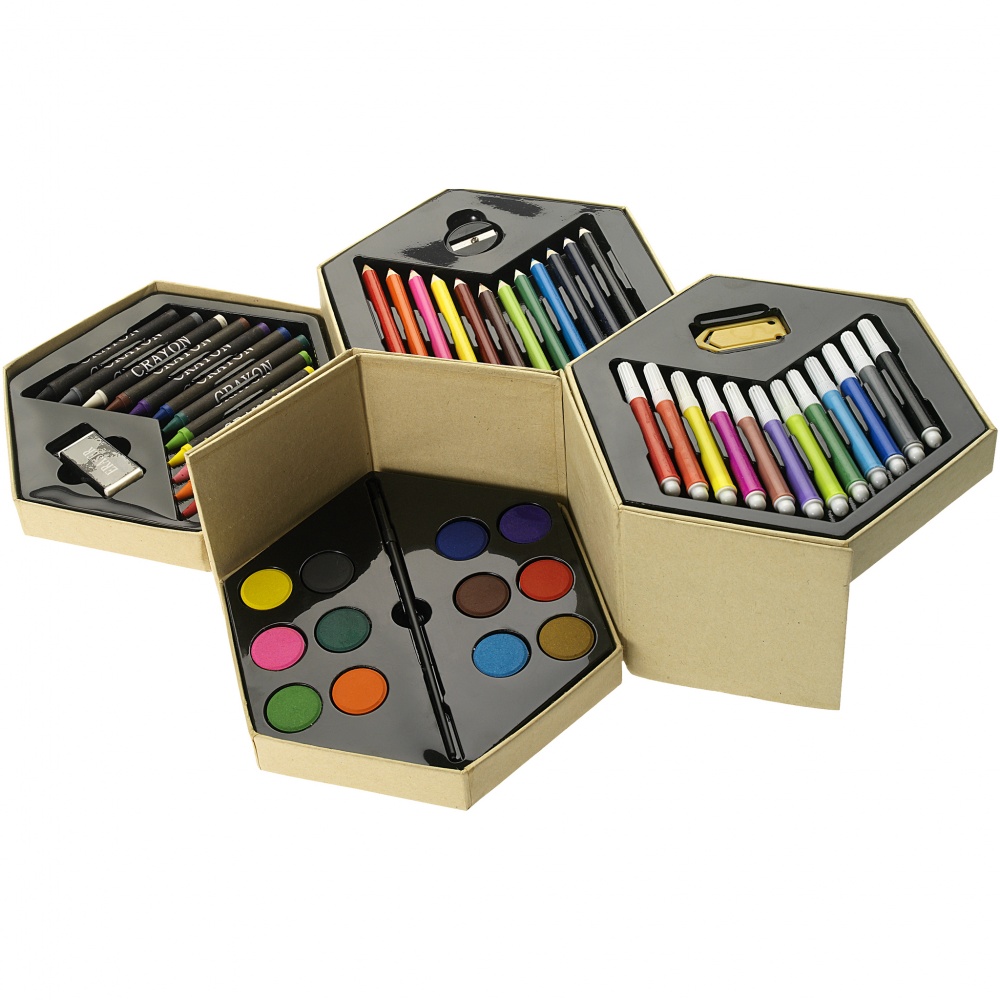 Logo trade corporate gifts image of: 52-piece colouring set