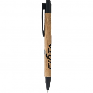 Logo trade promotional merchandise picture of: Borneo ballpoint pen, black