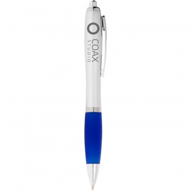 Logo trade promotional giveaways image of: Nash ballpoint pen, blue