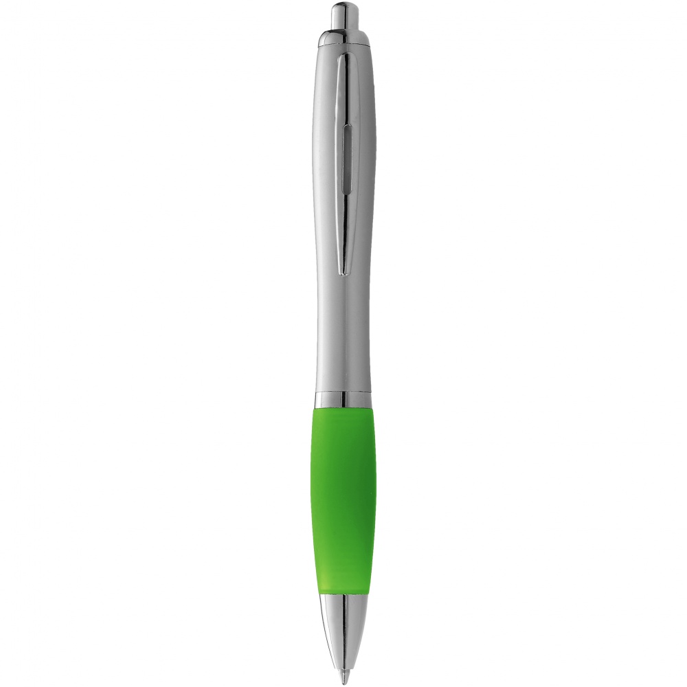 Logo trade promotional giveaways image of: Nash ballpoint pen, green