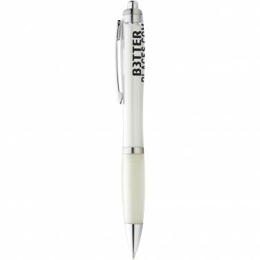 Logotrade promotional giveaways photo of: Nash ballpoint pen, white