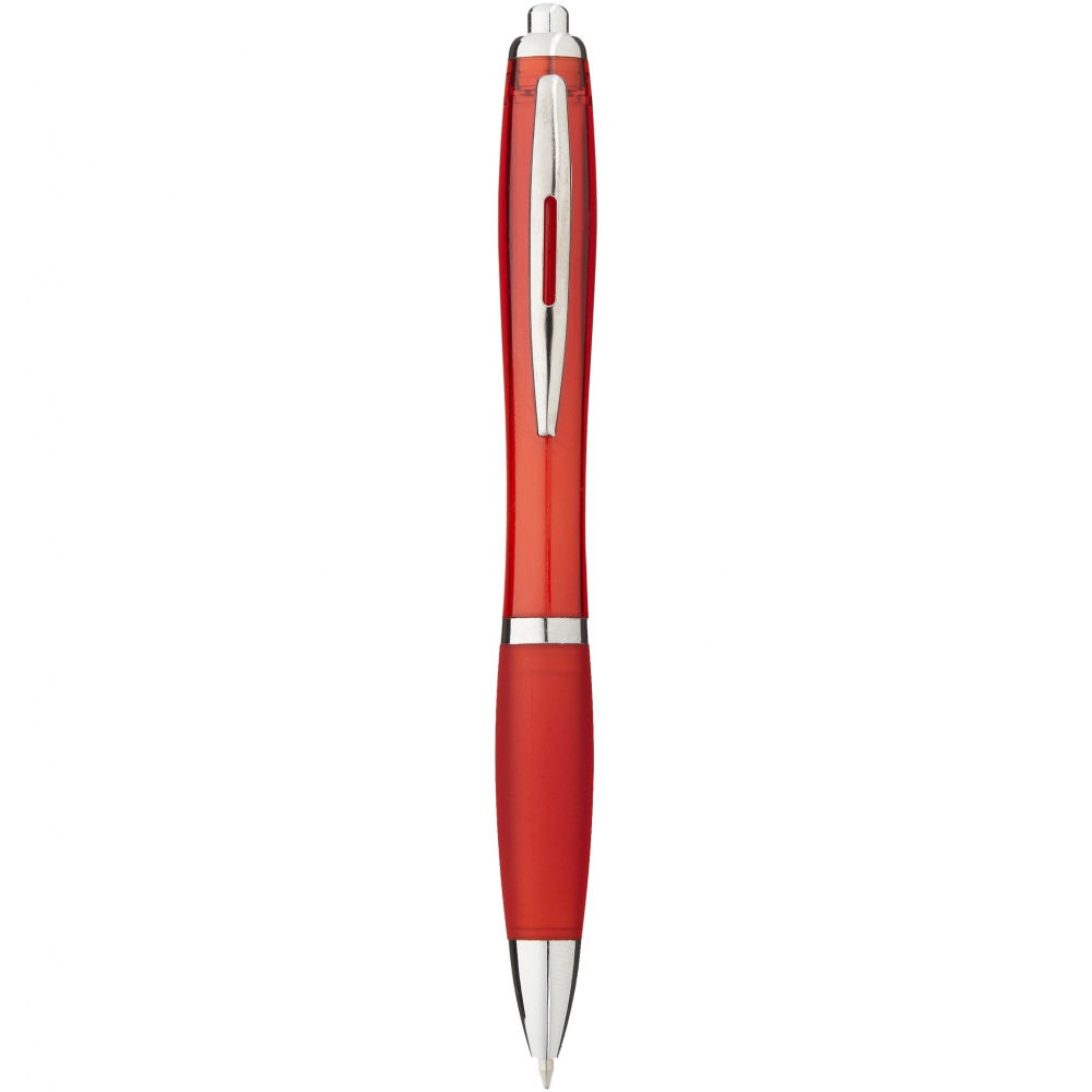 Logo trade promotional items image of: Nash ballpoint pen, red