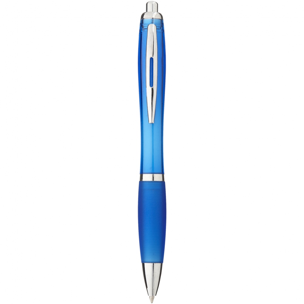 Logo trade promotional products image of: Nash ballpoint pen, light blue