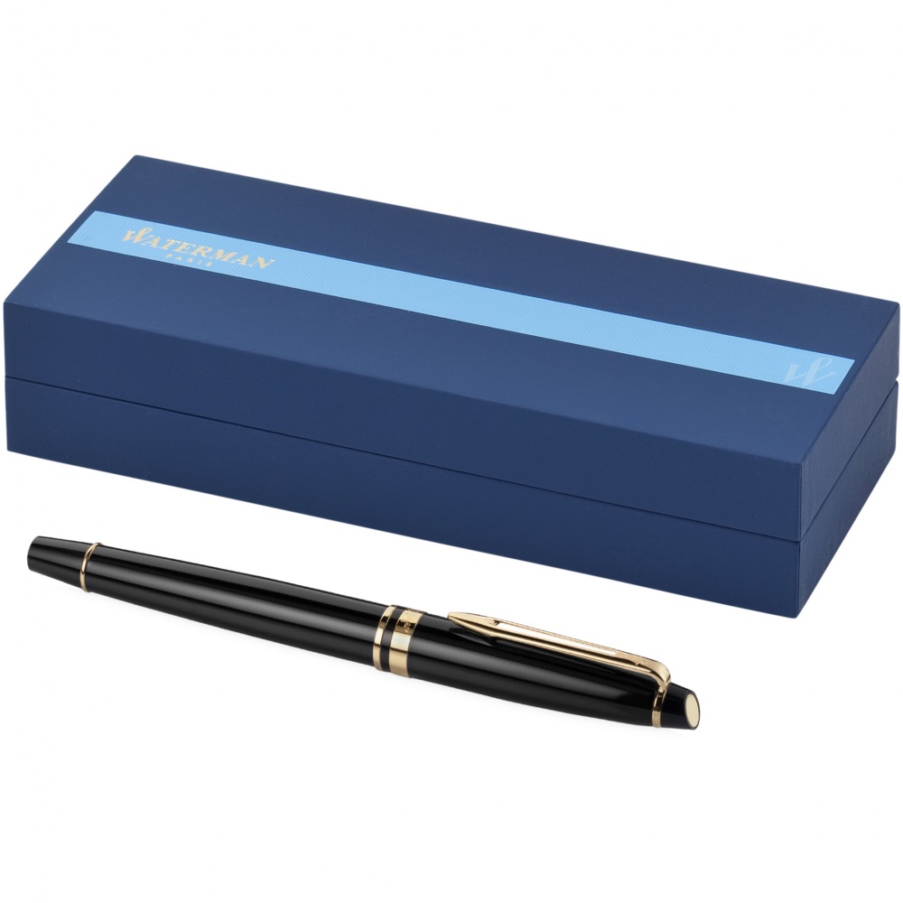 Logo trade promotional giveaway photo of: Expert rollerball pen, gold