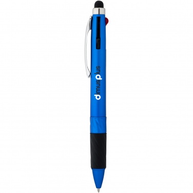 Logotrade advertising product picture of: Burnie multi-ink stylus ballpoint pen, blue