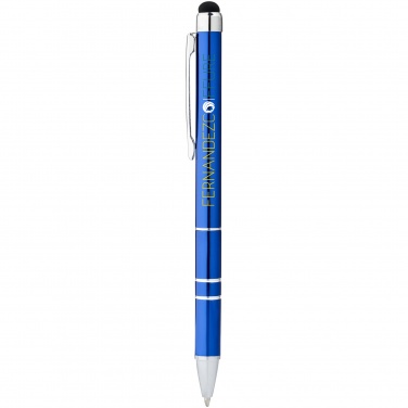 Logo trade advertising product photo of: Charleston stylus ballpoint pen, blue