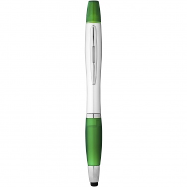 Logotrade promotional gifts photo of: Nash stylus ballpoint pen and highlighter, green