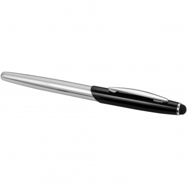 Logotrade business gift image of: Geneva stylus ballpoint pen and rollerball pen gift, black