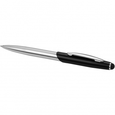 Logo trade promotional products picture of: Geneva stylus ballpoint pen and rollerball pen gift, black