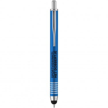 Logo trade business gift photo of: Zoe stylus ballpoint pen, blue