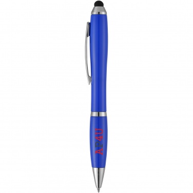 Logotrade promotional merchandise picture of: Nash stylus ballpoint pen, blue