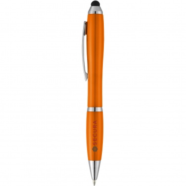 Logotrade promotional gift image of: Nash stylus ballpoint pen, orange