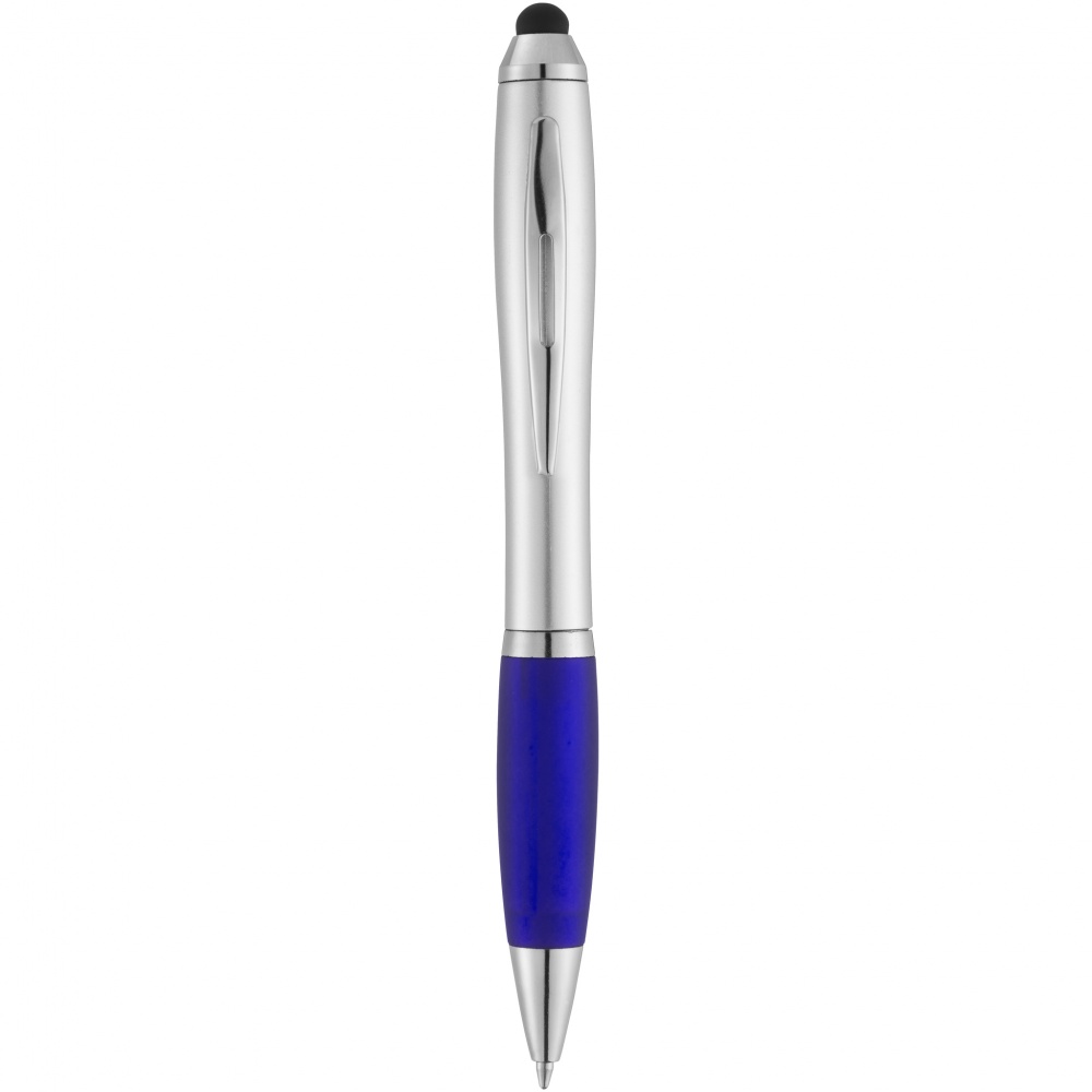 Logo trade promotional gift photo of: Nash stylus ballpoint pen, blue