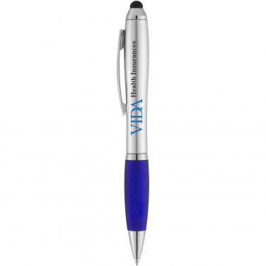 Logotrade business gifts photo of: Nash stylus ballpoint pen, blue