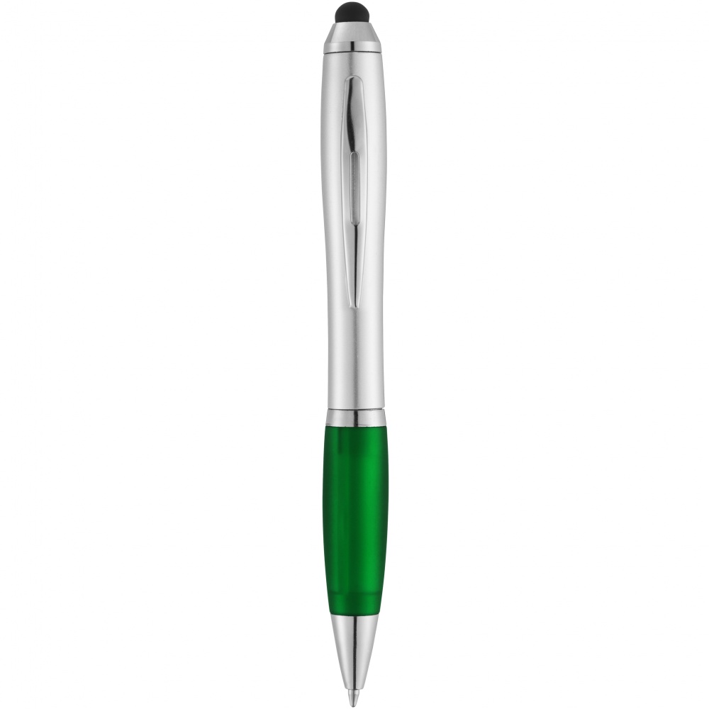 Logotrade corporate gift picture of: Nash stylus ballpoint pen, green