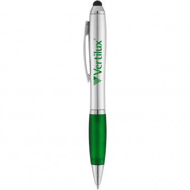 Logotrade advertising products photo of: Nash stylus ballpoint pen, green