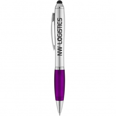 Logotrade promotional merchandise picture of: Nash stylus ballpoint pen, purple