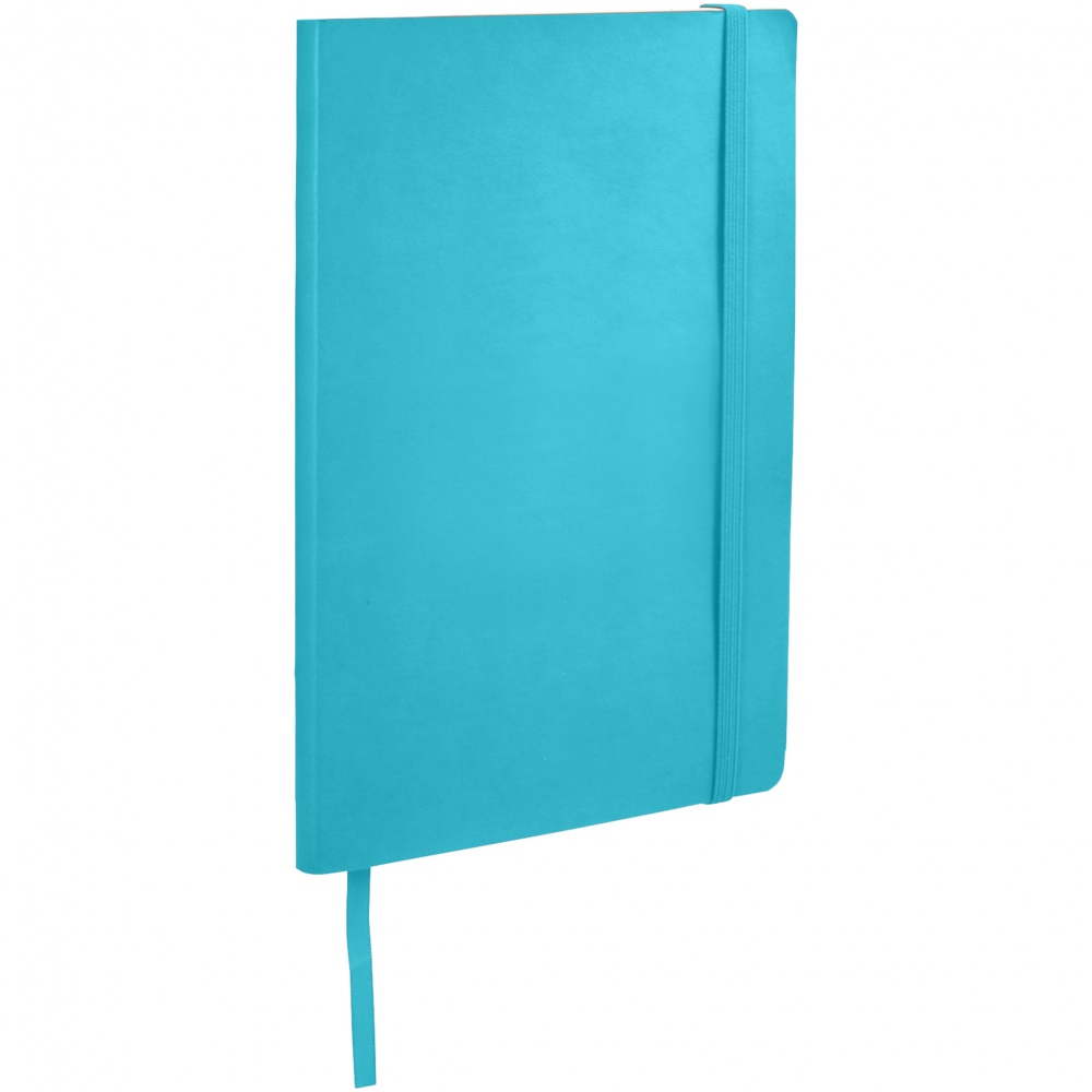 Logo trade promotional giveaways image of: Classic Soft Cover Notebook, turquoise