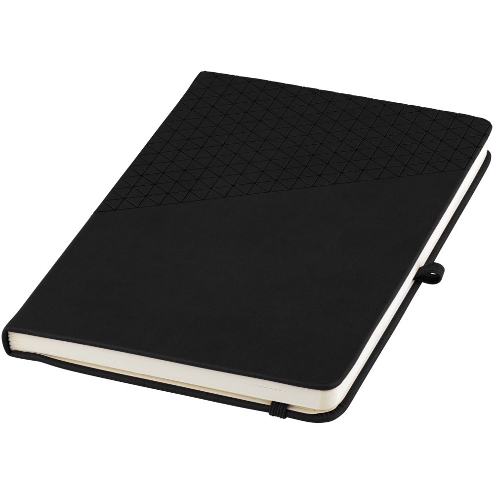 Logo trade promotional gifts image of: A5 Theta Notebook, black