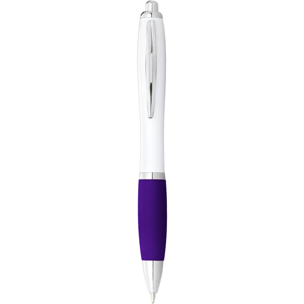 Logo trade promotional giveaways picture of: Nash ballpoint pen, purple