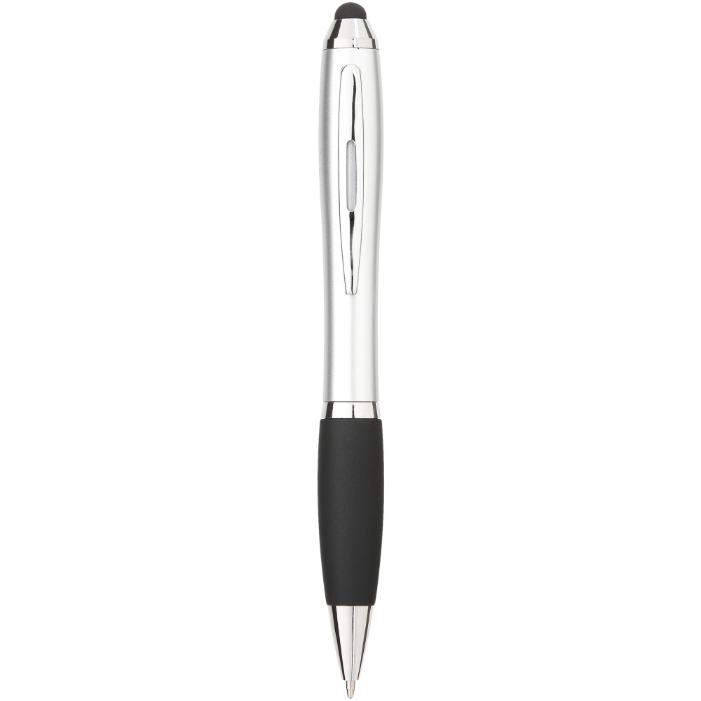 Logotrade promotional giveaway image of: Nash Stylus Ballpoint Pen, silver